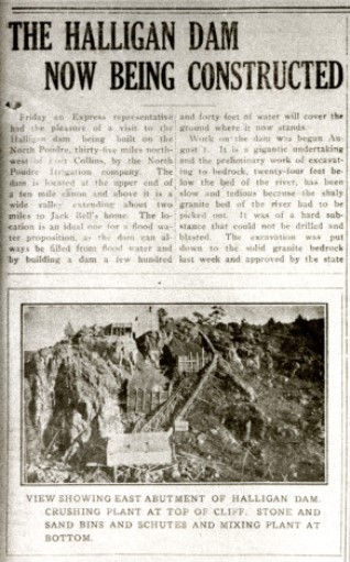 Halligan Dam article